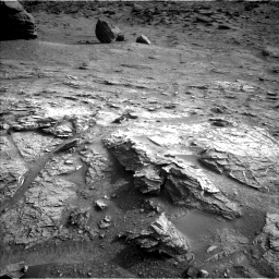 Nasa's Mars rover Curiosity acquired this image using its Left Navigation Camera on Sol 3531, at drive 312, site number 96