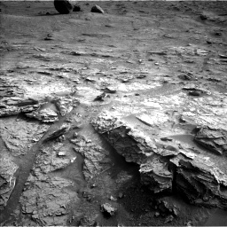Nasa's Mars rover Curiosity acquired this image using its Left Navigation Camera on Sol 3531, at drive 318, site number 96