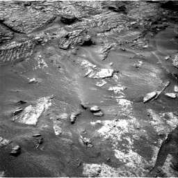 Nasa's Mars rover Curiosity acquired this image using its Right Navigation Camera on Sol 3531, at drive 132, site number 96