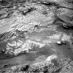 Nasa's Mars rover Curiosity acquired this image using its Right Navigation Camera on Sol 3531, at drive 162, site number 96