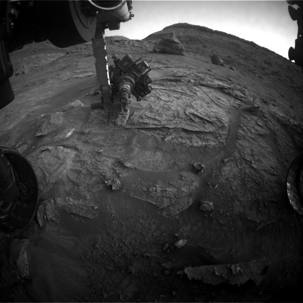 Nasa's Mars rover Curiosity acquired this image using its Front Hazard Avoidance Camera (Front Hazcam) on Sol 3532, at drive 324, site number 96