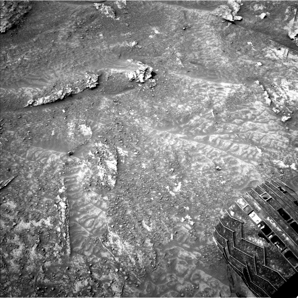 Nasa's Mars rover Curiosity acquired this image using its Left Navigation Camera on Sol 3533, at drive 420, site number 96