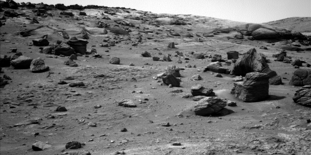 Nasa's Mars rover Curiosity acquired this image using its Left Navigation Camera on Sol 3543, at drive 876, site number 96