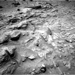Nasa's Mars rover Curiosity acquired this image using its Left Navigation Camera on Sol 3543, at drive 1014, site number 96