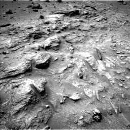 Nasa's Mars rover Curiosity acquired this image using its Left Navigation Camera on Sol 3544, at drive 1056, site number 96