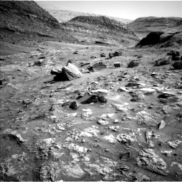 Nasa's Mars rover Curiosity acquired this image using its Left Navigation Camera on Sol 3544, at drive 1128, site number 96