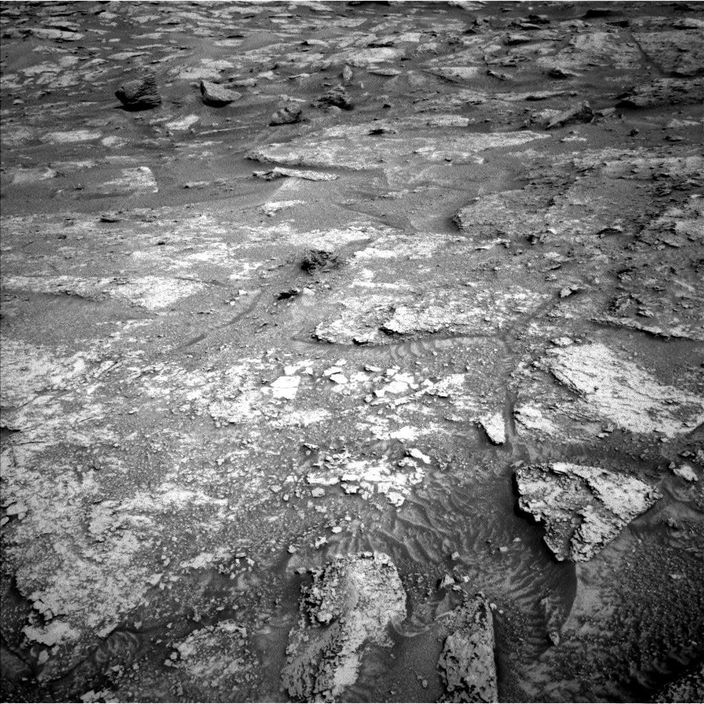 Nasa's Mars rover Curiosity acquired this image using its Left Navigation Camera on Sol 3544, at drive 1206, site number 96