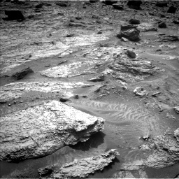 Nasa's Mars rover Curiosity acquired this image using its Left Navigation Camera on Sol 3546, at drive 1514, site number 96