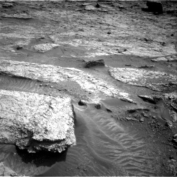 Nasa's Mars rover Curiosity acquired this image using its Right Navigation Camera on Sol 3546, at drive 1502, site number 96