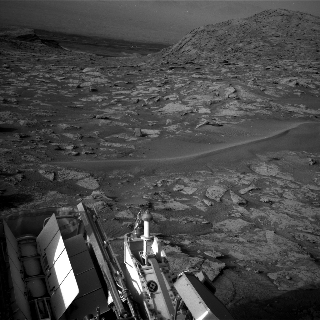 Nasa's Mars rover Curiosity acquired this image using its Right Navigation Camera on Sol 3546, at drive 1766, site number 96