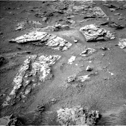 Nasa's Mars rover Curiosity acquired this image using its Left Navigation Camera on Sol 3549, at drive 1784, site number 96