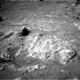 Nasa's Mars rover Curiosity acquired this image using its Left Navigation Camera on Sol 3549, at drive 1838, site number 96