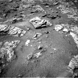 Nasa's Mars rover Curiosity acquired this image using its Right Navigation Camera on Sol 3549, at drive 1796, site number 96