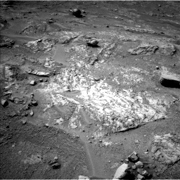 Nasa's Mars rover Curiosity acquired this image using its Left Navigation Camera on Sol 3551, at drive 1904, site number 96