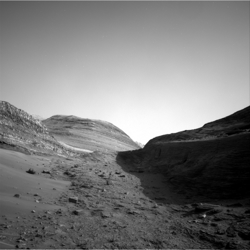 Nasa's Mars rover Curiosity acquired this image using its Right Navigation Camera on Sol 3551, at drive 2118, site number 96