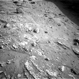 Nasa's Mars rover Curiosity acquired this image using its Left Navigation Camera on Sol 3553, at drive 2310, site number 96