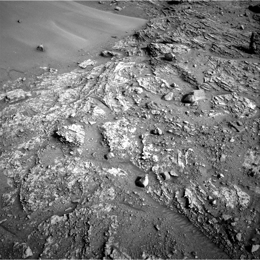 Nasa's Mars rover Curiosity acquired this image using its Right Navigation Camera on Sol 3553, at drive 2328, site number 96