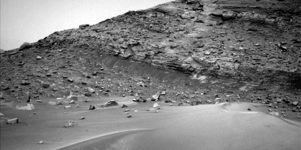 Nasa's Mars rover Curiosity acquired this image using its Left Navigation Camera on Sol 3554, at drive 2376, site number 96