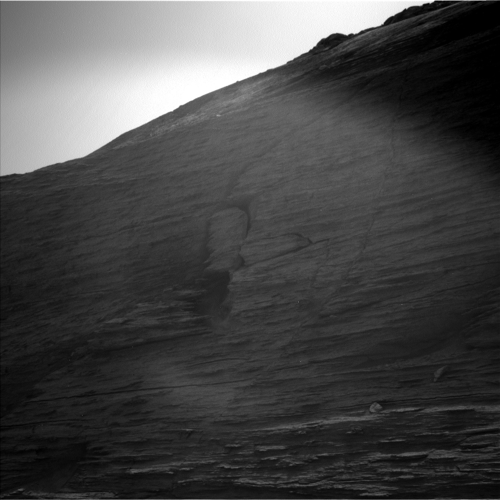 Nasa's Mars rover Curiosity acquired this image using its Left Navigation Camera on Sol 3556, at drive 2470, site number 96