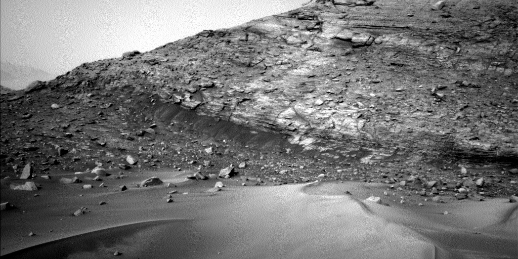 Nasa's Mars rover Curiosity acquired this image using its Left Navigation Camera on Sol 3557, at drive 2470, site number 96