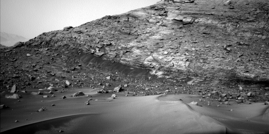 Nasa's Mars rover Curiosity acquired this image using its Left Navigation Camera on Sol 3557, at drive 2470, site number 96