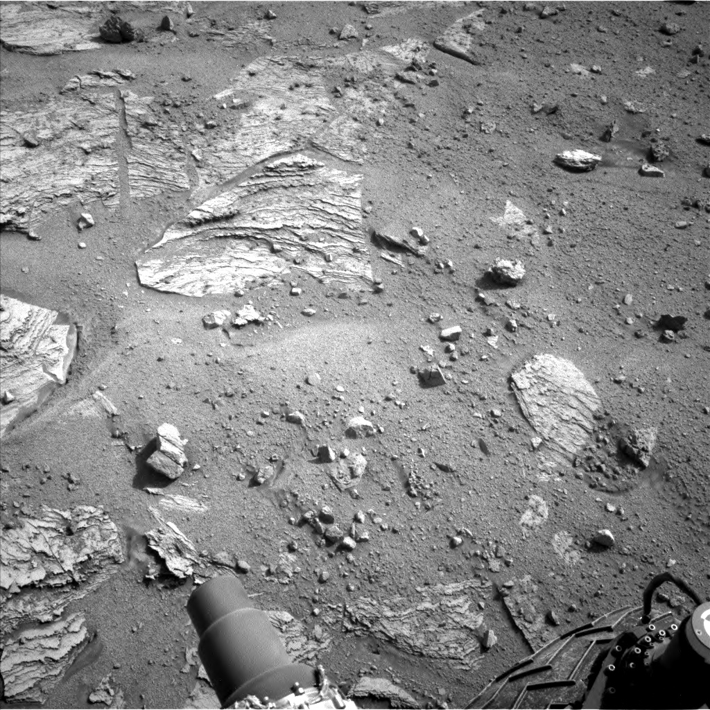 Nasa's Mars rover Curiosity acquired this image using its Left Navigation Camera on Sol 3558, at drive 2600, site number 96