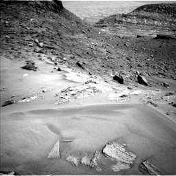 Nasa's Mars rover Curiosity acquired this image using its Left Navigation Camera on Sol 3560, at drive 2612, site number 96