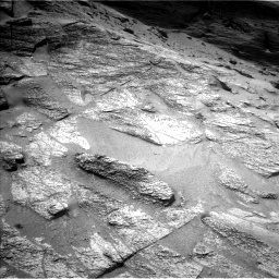 Nasa's Mars rover Curiosity acquired this image using its Left Navigation Camera on Sol 3563, at drive 2766, site number 96
