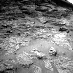 Nasa's Mars rover Curiosity acquired this image using its Left Navigation Camera on Sol 3563, at drive 2790, site number 96