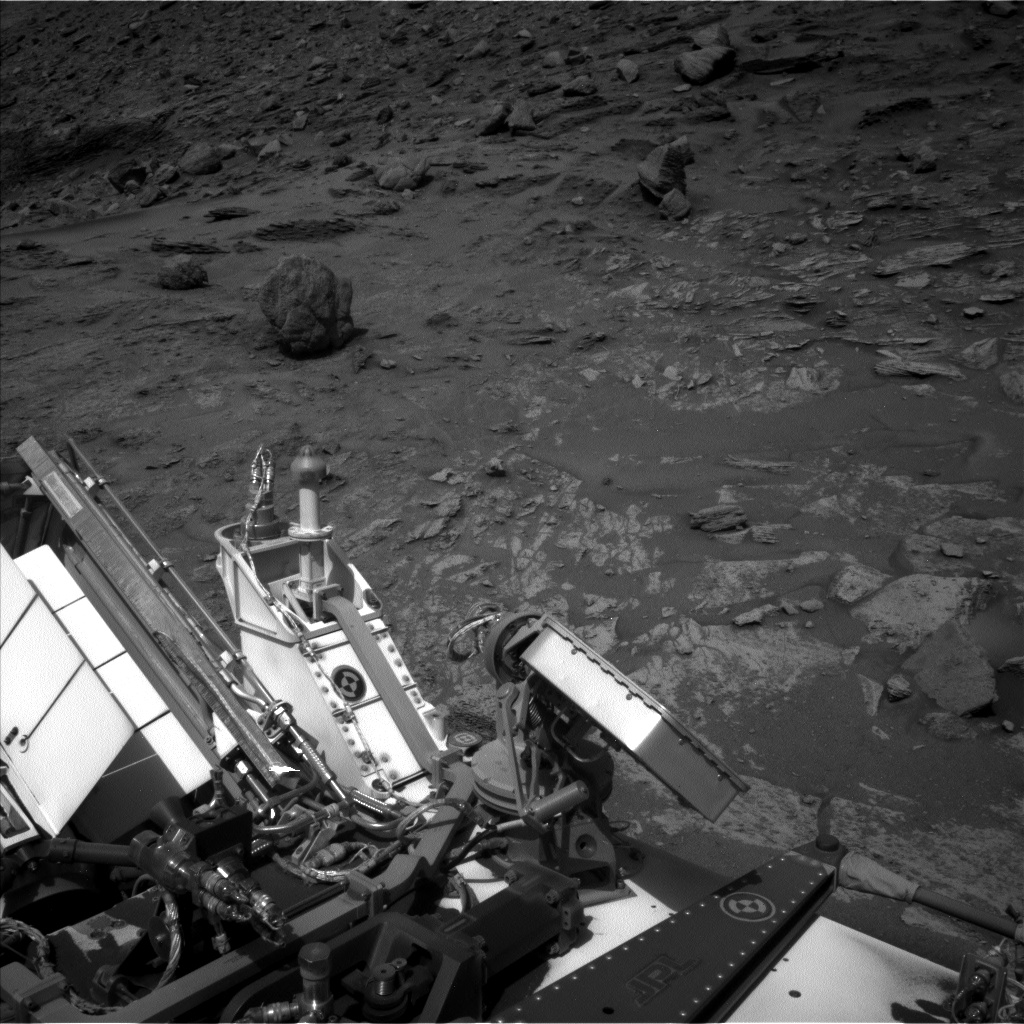 Nasa's Mars rover Curiosity acquired this image using its Left Navigation Camera on Sol 3563, at drive 2862, site number 96