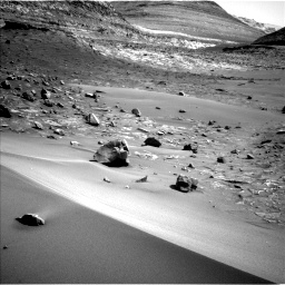 Nasa's Mars rover Curiosity acquired this image using its Left Navigation Camera on Sol 3564, at drive 2862, site number 96
