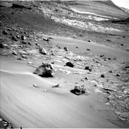 Nasa's Mars rover Curiosity acquired this image using its Left Navigation Camera on Sol 3564, at drive 2874, site number 96