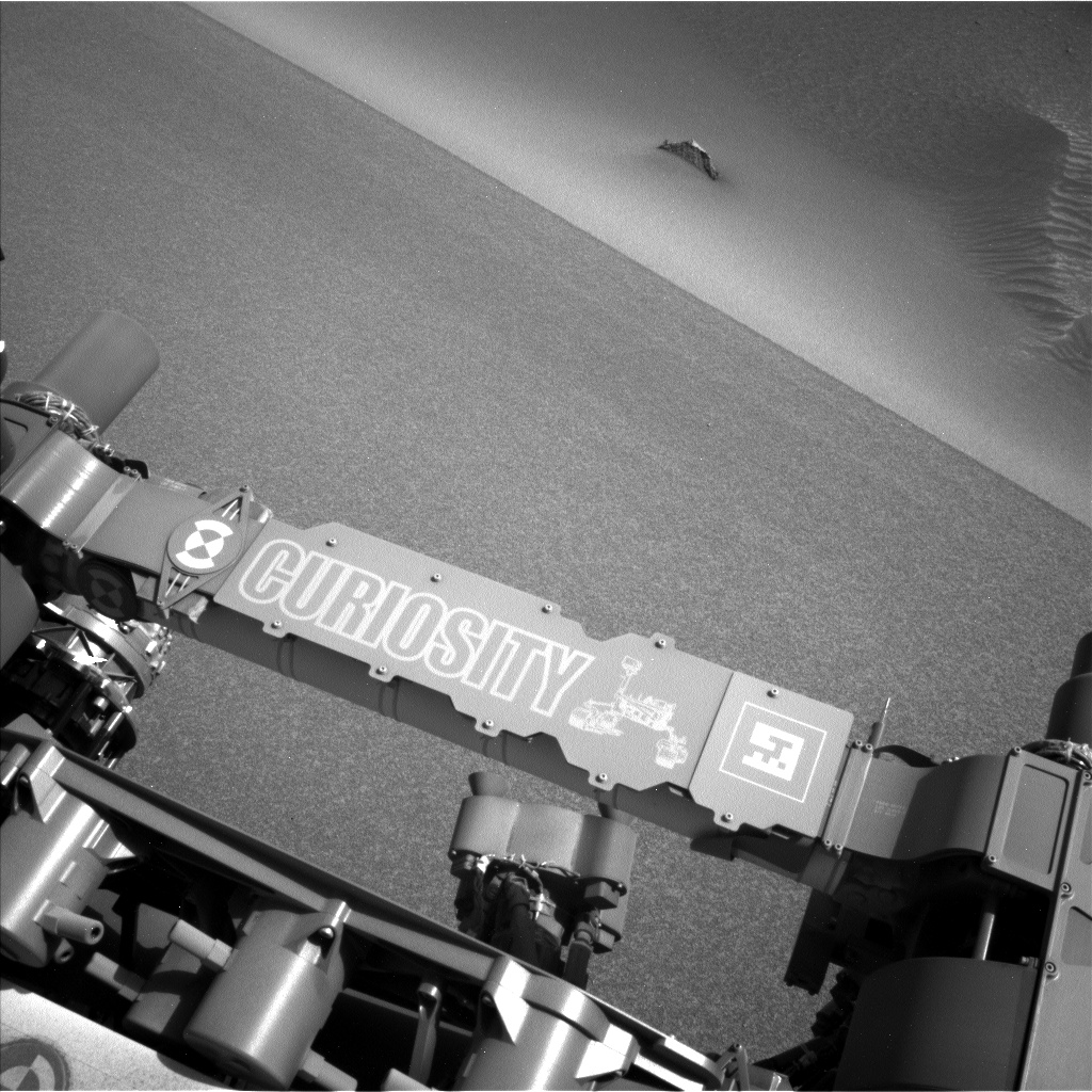 Nasa's Mars rover Curiosity acquired this image using its Left Navigation Camera on Sol 3565, at drive 3150, site number 96