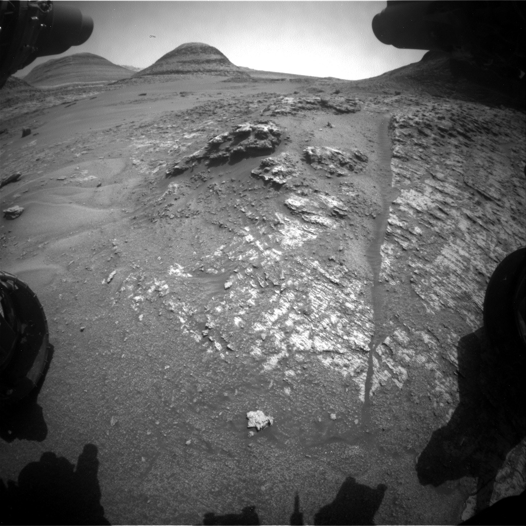 Nasa's Mars rover Curiosity acquired this image using its Front Hazard Avoidance Camera (Front Hazcam) on Sol 3567, at drive 0, site number 97
