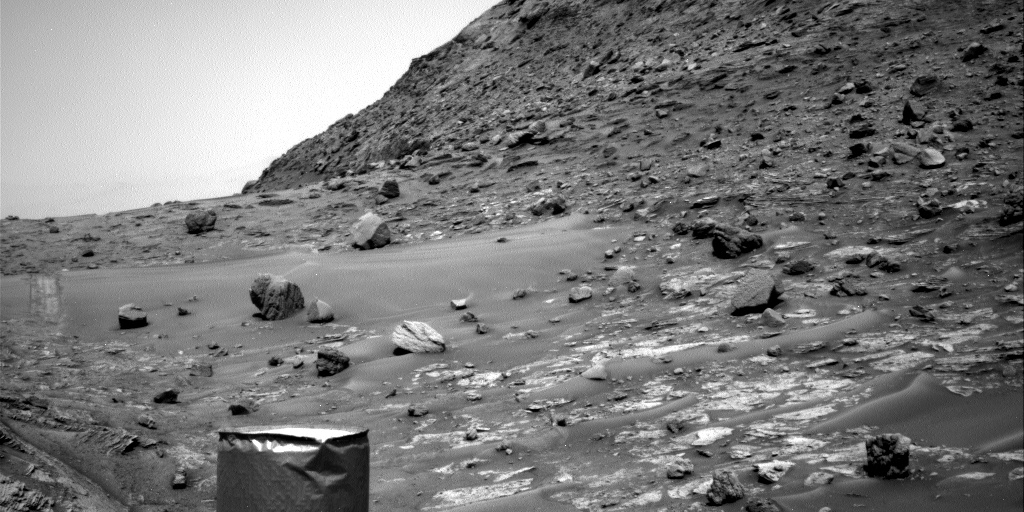 Nasa's Mars rover Curiosity acquired this image using its Right Navigation Camera on Sol 3568, at drive 0, site number 97