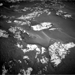 Nasa's Mars rover Curiosity acquired this image using its Left Navigation Camera on Sol 3570, at drive 102, site number 97