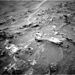 Nasa's Mars rover Curiosity acquired this image using its Left Navigation Camera on Sol 3572, at drive 494, site number 97