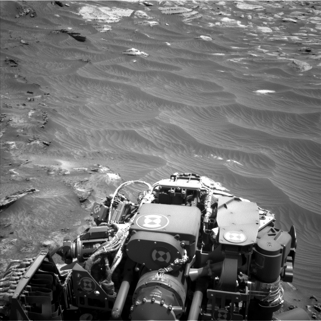 Nasa's Mars rover Curiosity acquired this image using its Left Navigation Camera on Sol 3572, at drive 536, site number 97
