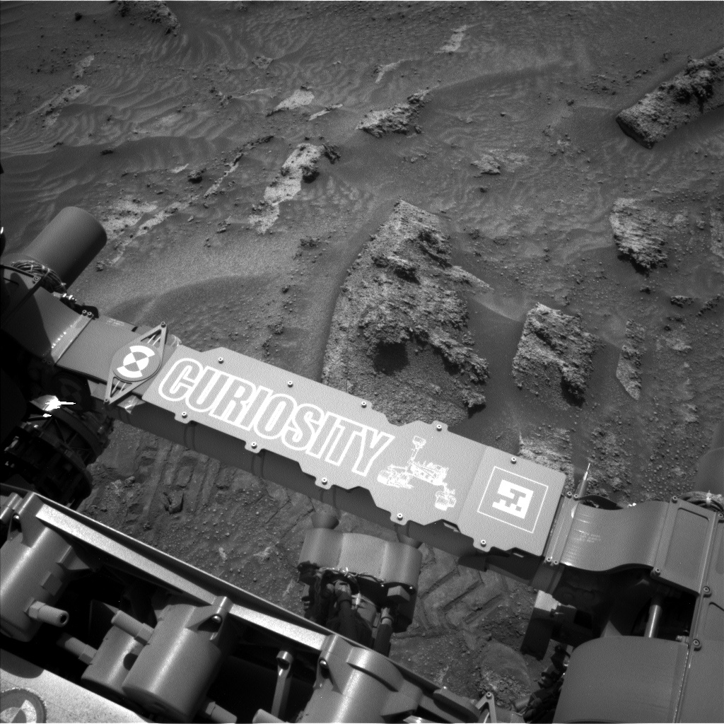 Nasa's Mars rover Curiosity acquired this image using its Left Navigation Camera on Sol 3572, at drive 546, site number 97