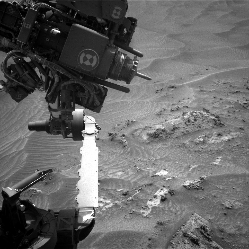 Nasa's Mars rover Curiosity acquired this image using its Left Navigation Camera on Sol 3573, at drive 546, site number 97