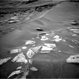 Nasa's Mars rover Curiosity acquired this image using its Left Navigation Camera on Sol 3574, at drive 696, site number 97