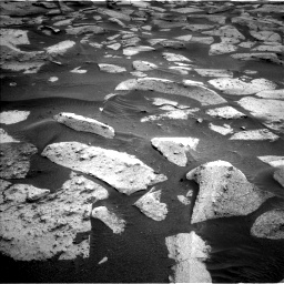 Nasa's Mars rover Curiosity acquired this image using its Left Navigation Camera on Sol 3574, at drive 828, site number 97