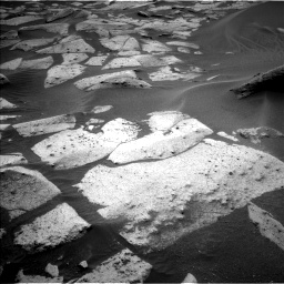 Nasa's Mars rover Curiosity acquired this image using its Left Navigation Camera on Sol 3574, at drive 852, site number 97