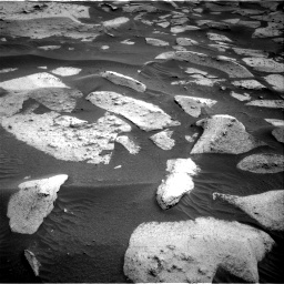 Nasa's Mars rover Curiosity acquired this image using its Right Navigation Camera on Sol 3574, at drive 804, site number 97