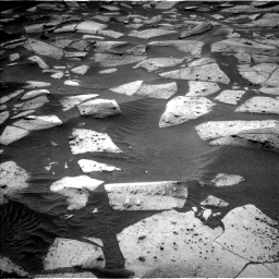 Nasa's Mars rover Curiosity acquired this image using its Left Navigation Camera on Sol 3576, at drive 876, site number 97