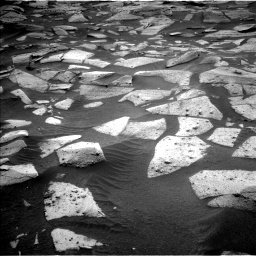 Nasa's Mars rover Curiosity acquired this image using its Left Navigation Camera on Sol 3576, at drive 882, site number 97