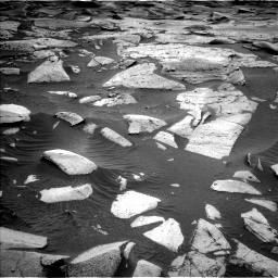 Nasa's Mars rover Curiosity acquired this image using its Left Navigation Camera on Sol 3576, at drive 936, site number 97