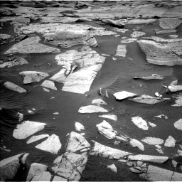 Nasa's Mars rover Curiosity acquired this image using its Left Navigation Camera on Sol 3576, at drive 942, site number 97