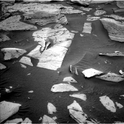 Nasa's Mars rover Curiosity acquired this image using its Left Navigation Camera on Sol 3576, at drive 948, site number 97