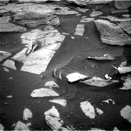 Nasa's Mars rover Curiosity acquired this image using its Right Navigation Camera on Sol 3576, at drive 948, site number 97